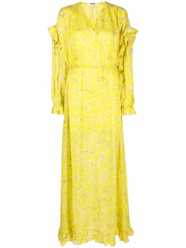 msgm white ruffle dress