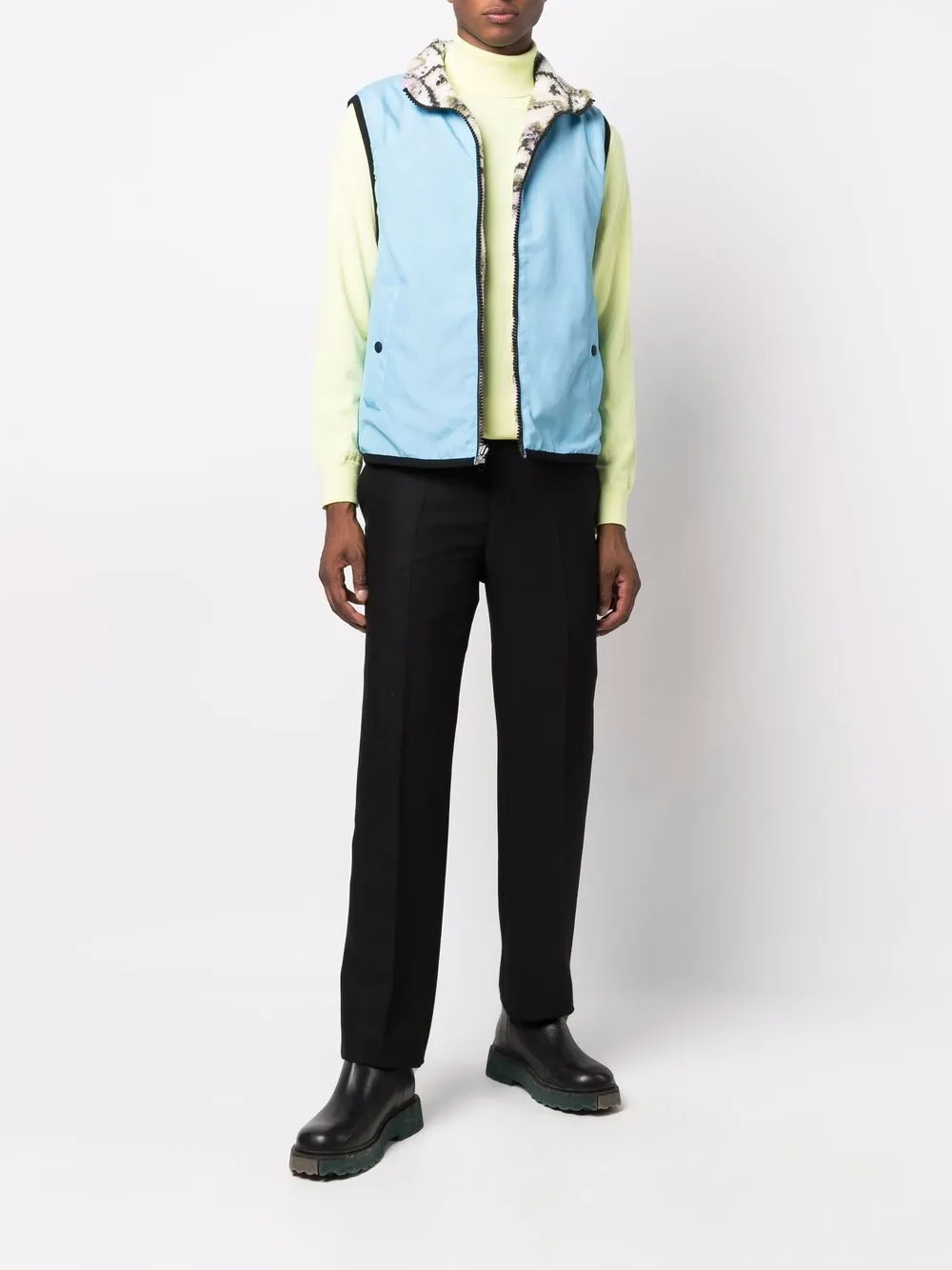 Reversible Zipped Gilet