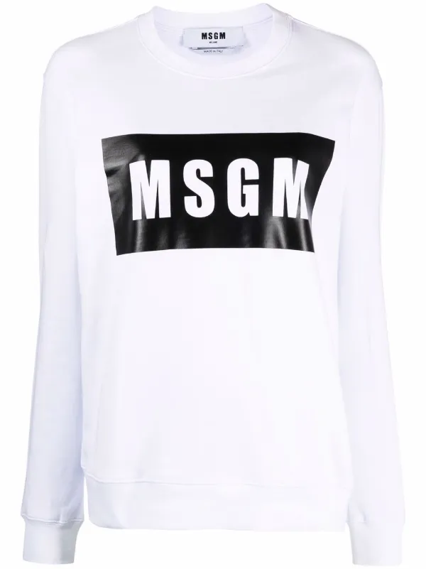 【送料&関税込】MSGM Sweatshirt With Logo Sweatshirt with logo
