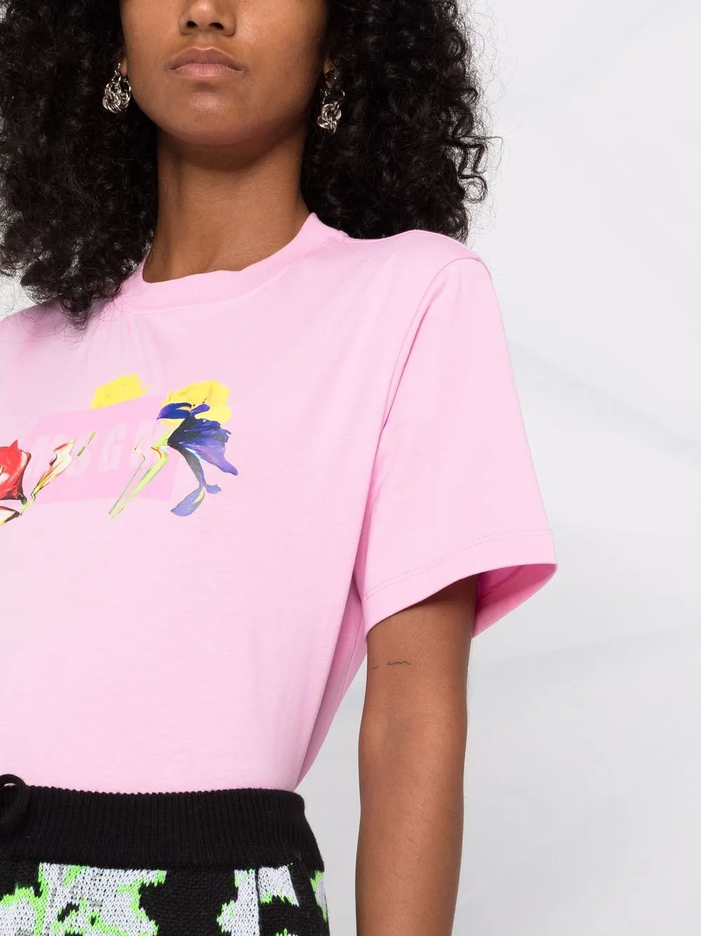 фото Msgm футболка с логотипом