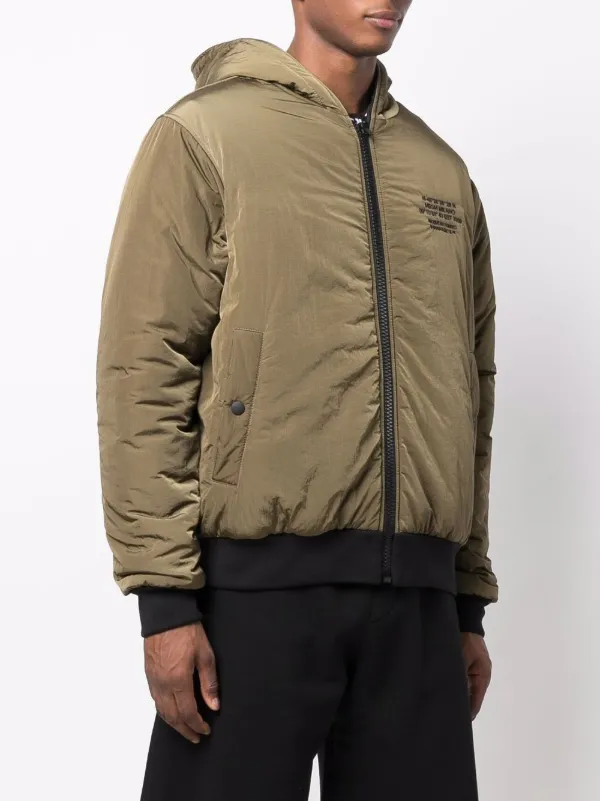drawstring hooded parka