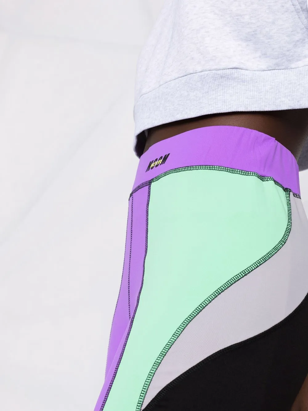 фото Msgm шорты в стиле колор-блок