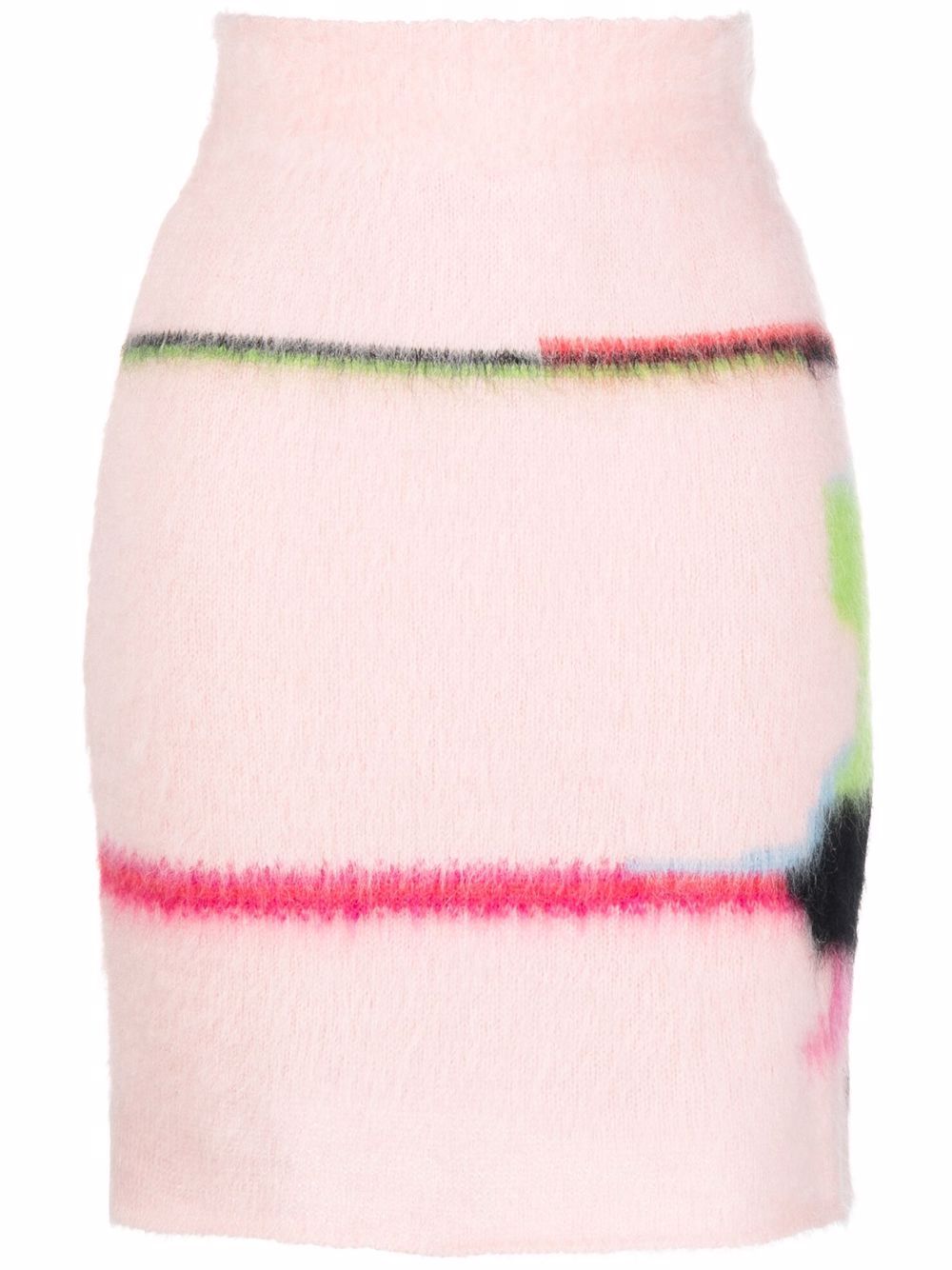 фото Msgm трикотажная юбка с абстрактным узором