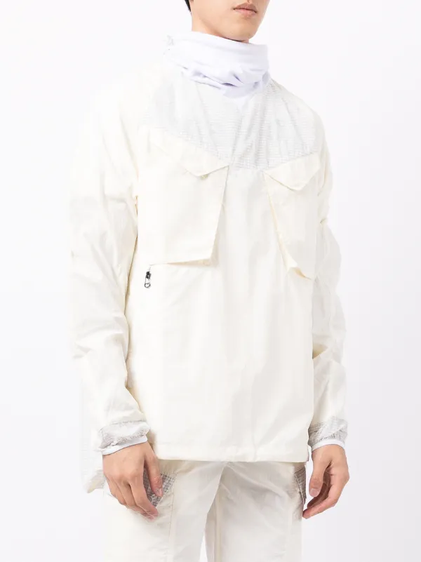 Maharishi Pullover funnel-neck Jacket | White | FARFETCH GE