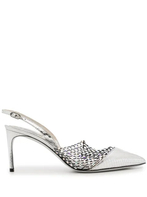 RenÃ© Caovilla crystal-mesh Sandals - Farfetch