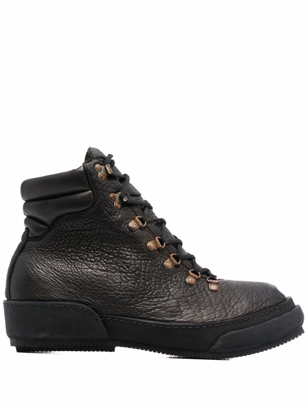 Guidi Lace-up Leather Hiking Boots In Schwarz | ModeSens