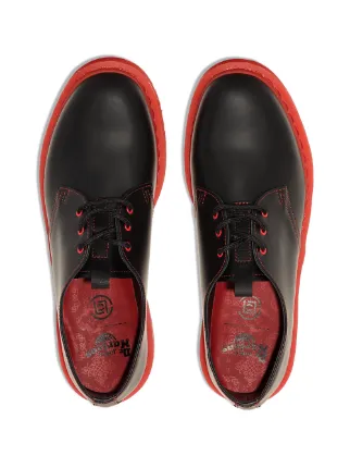 DR MARTENS X CLOT 1461 BLK RED LACE UP展示图