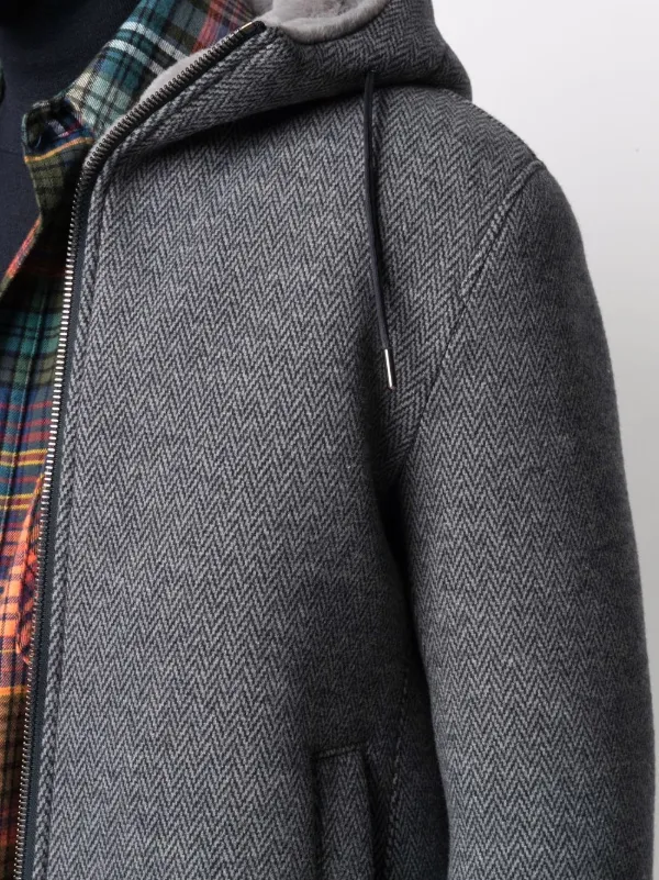 herno herringbone overcoat