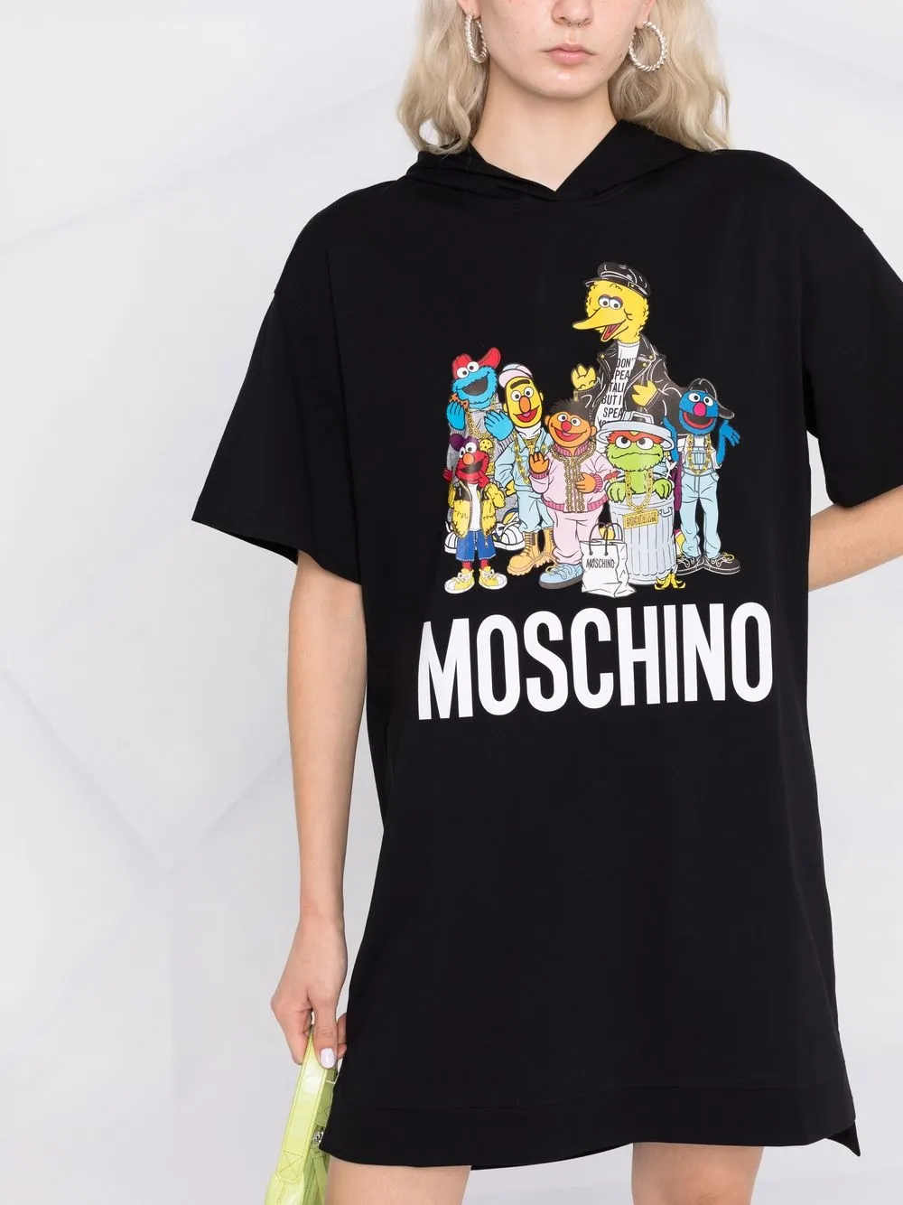 Moschino x Sesame Street© jurk met capuchon Zwart