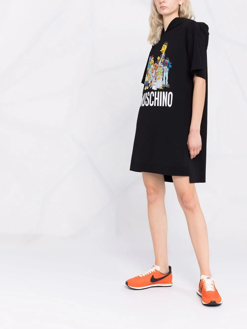 Moschino x Sesame Street© jurk met capuchon Zwart