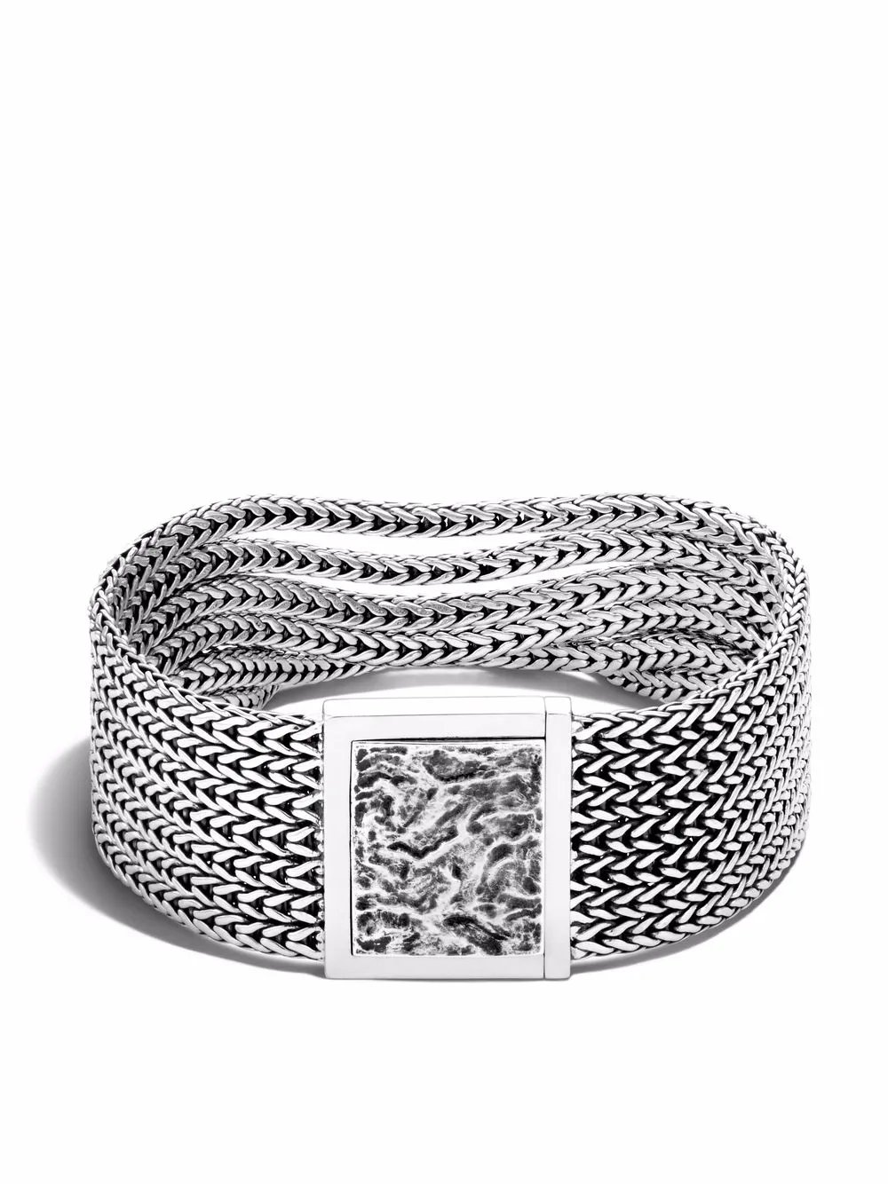 Shop John Hardy Silver Classic Chain Multi-row Bracelet In 银色