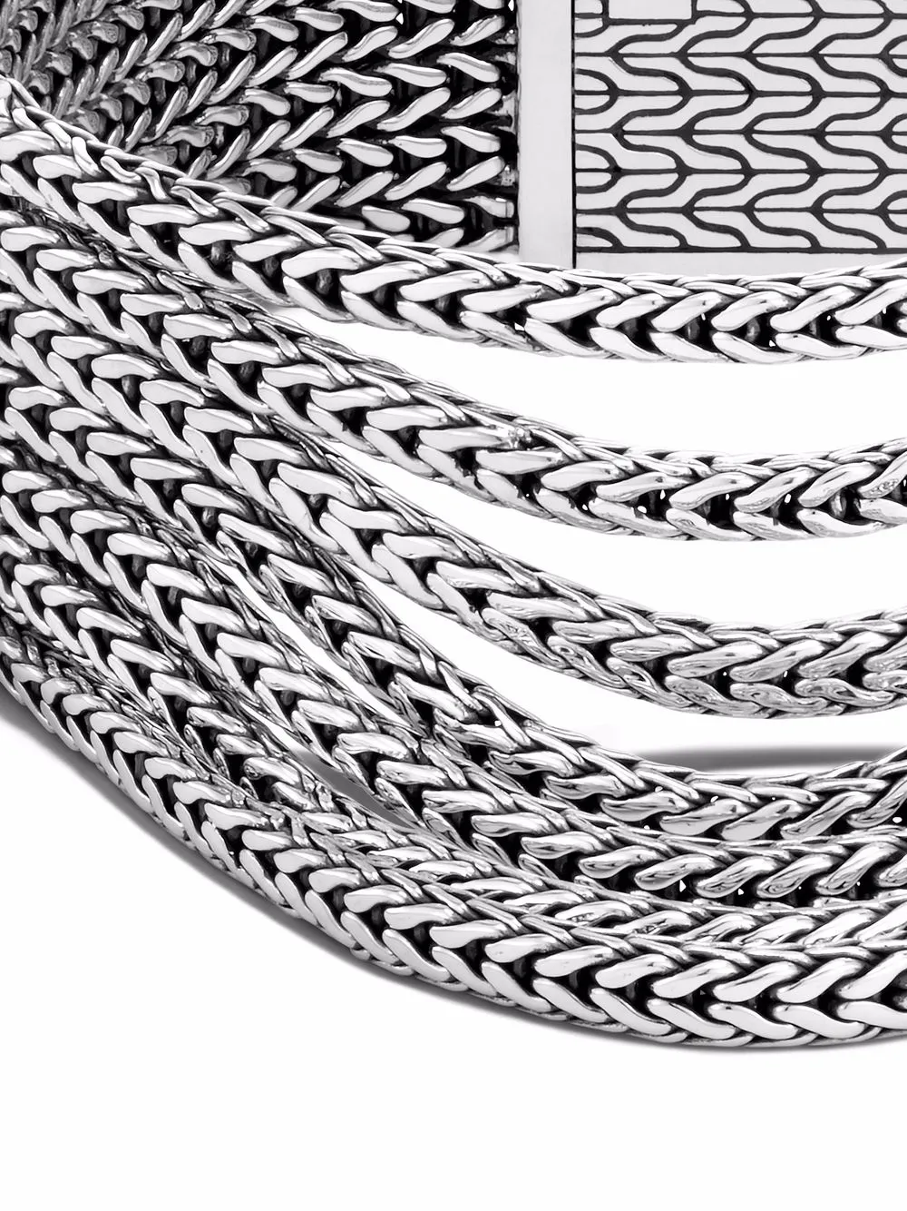 Shop John Hardy Silver Classic Chain Multi-row Bracelet In 银色