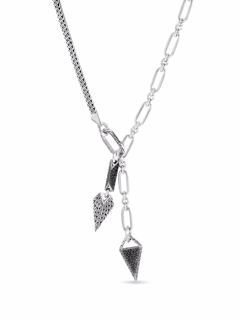 

John Hardy collar en plata de ley con espinela y zafiros - Plateado