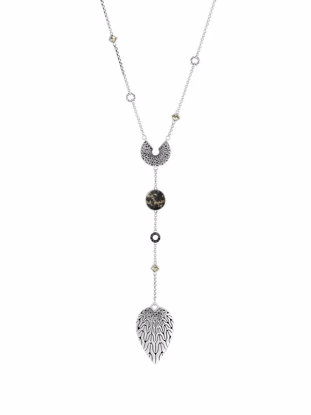 

John Hardy collar Classic Chain Y en plata - Plateado