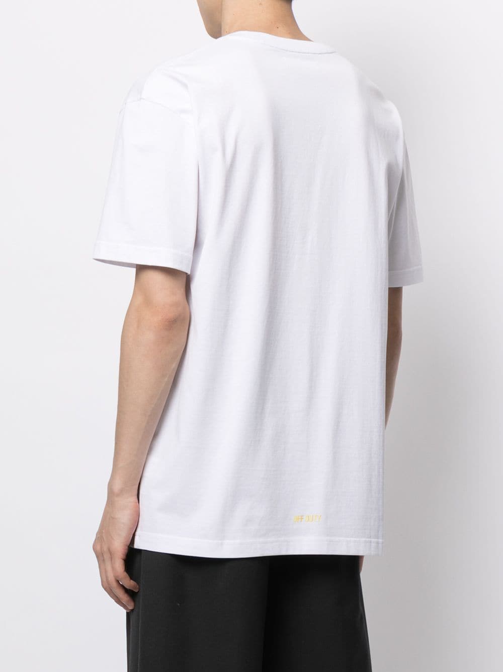 Shop Off Duty Graphic-print Cotton T-shirt In Weiss