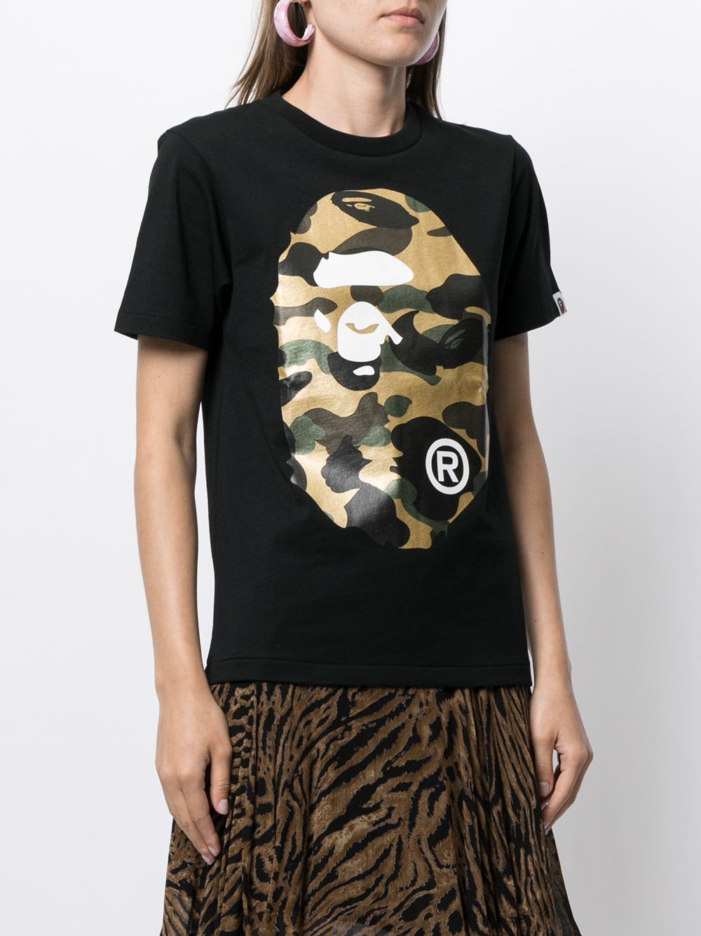 фото A bathing ape® футболка с принтом big ape head