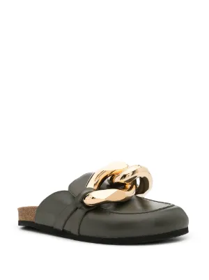 30 Off シューズ 靴 ローファー サンダル メンズ Anderson Jw J W アンダーソン シューズ 靴 メンズ サンダル J W アンダーソン Anderson Jw White White Slides Loafer Chain サンダル Icmcmasjid Org