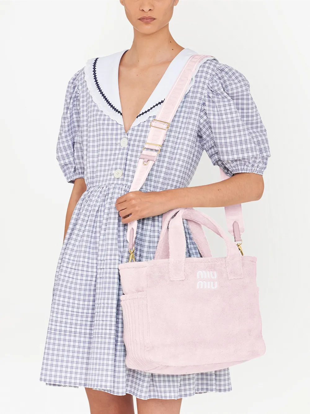 Miu Miu Terry Tote Bag Farfetch