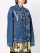 Versace Greca-trim logo-print denim jacket
