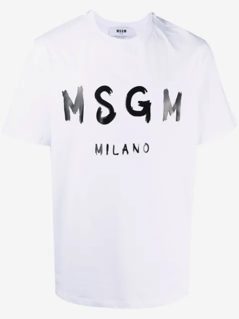 MSGM playera con logo estampado
