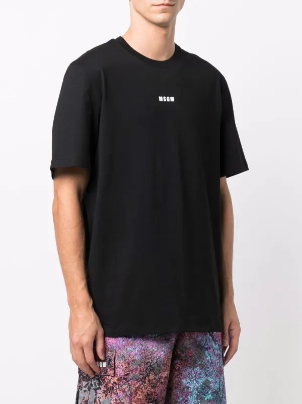 MSGM logo-print Cotton T-shirt | Black | FARFETCH ZA