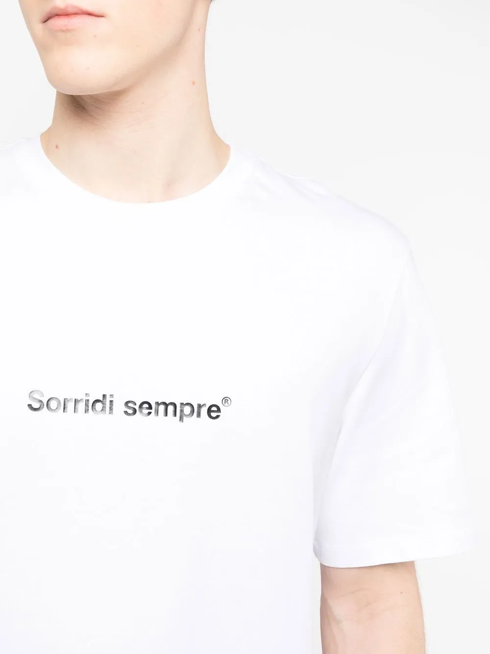 Msgm Slogan-print Cotton T-shirt In White