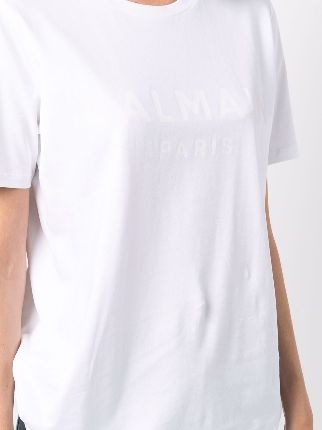 logo-print cotton T-shirt展示图