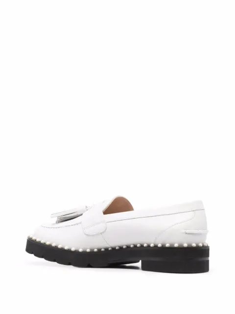 stuart weitzman razmataz tassel heeled loafer
