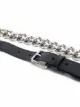 Alexander McQueen chain-link leather belt