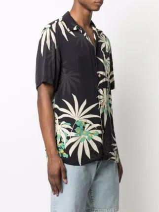 foliage-print shortsleeved shirt展示图