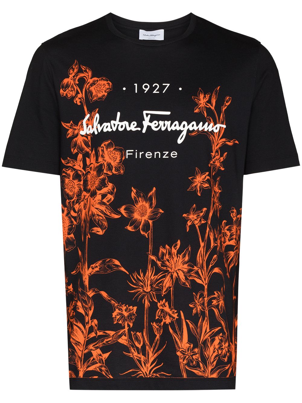 фото Salvatore ferragamo футболка 1927 с цветочным принтом