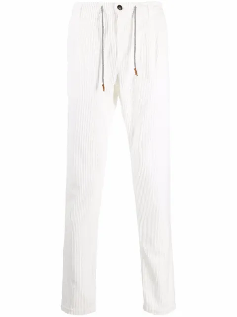 Eleventy corduroy drawstring trousers