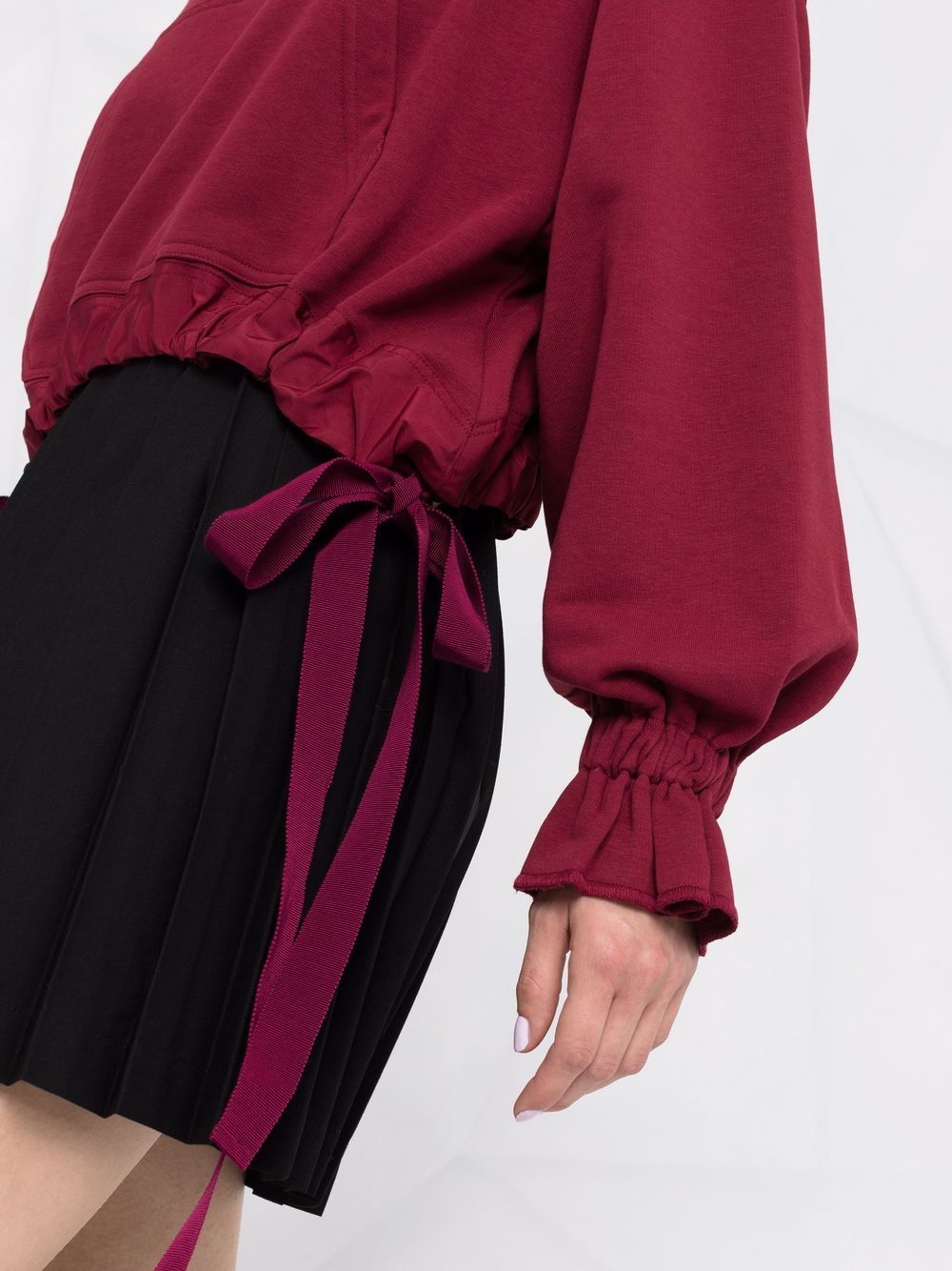 фото Red valentino gathered-detail long-sleeve blouse