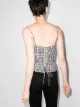 Reformation Cozumel gingham-check sleeveless top