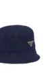 Prada logo plaque wool bucket hat