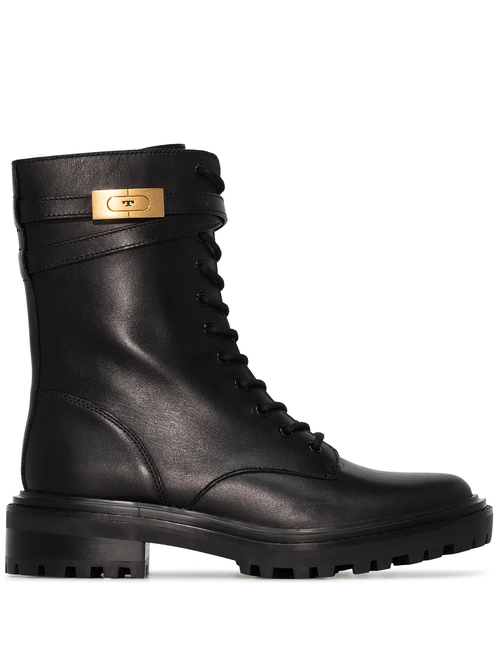 tory burch t hardware combat boot