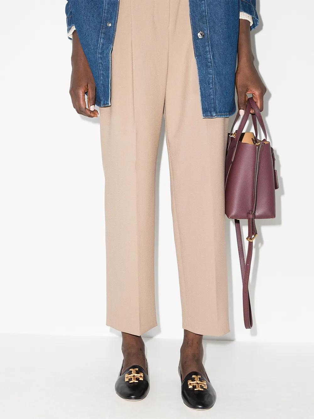 Tory Burch saletoryburch.com - Cheap Tory Burch Wholesale Eleanor leather loafers - Women at 