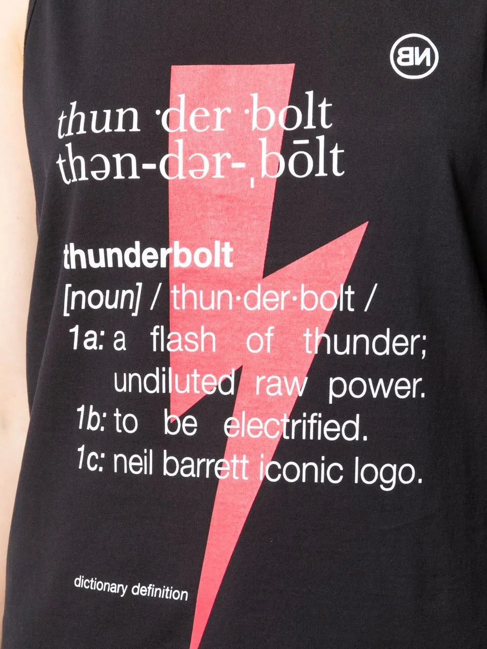 фото Neil barrett топ thunderbolt с принтом