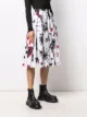 Alexander McQueen papercut-print flared skirt