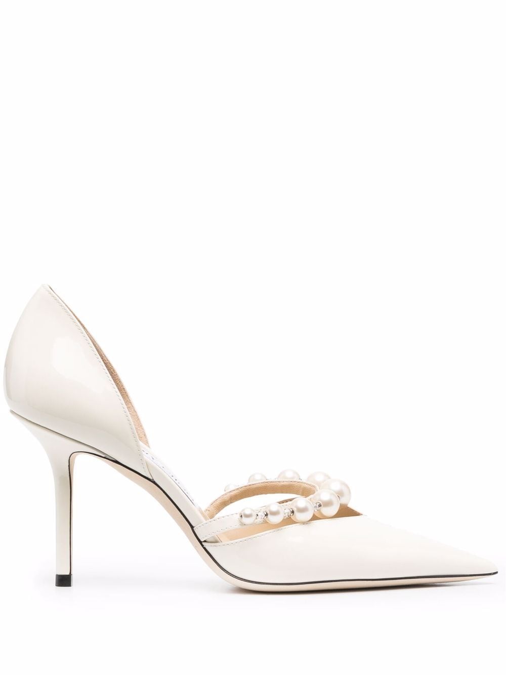 

Jimmy Choo zapatillas Aurelie con tacón de 85mm - Blanco