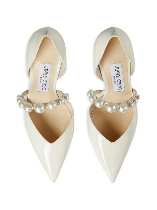 Jimmy Choo Aurelie Heeled Pumps | White | FARFETCH