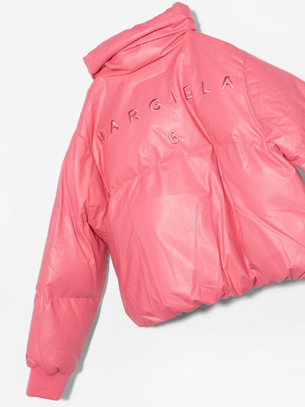 pink puffer jacket pretty little thing