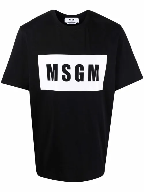 T-shirt à logo imprimé - MSGM - Modalova