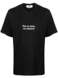 MSGM slogan-print short-sleeved T-shirt - Black