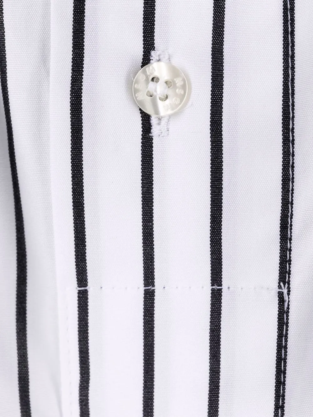 Msgm Logo-patch Striped Boxers In White