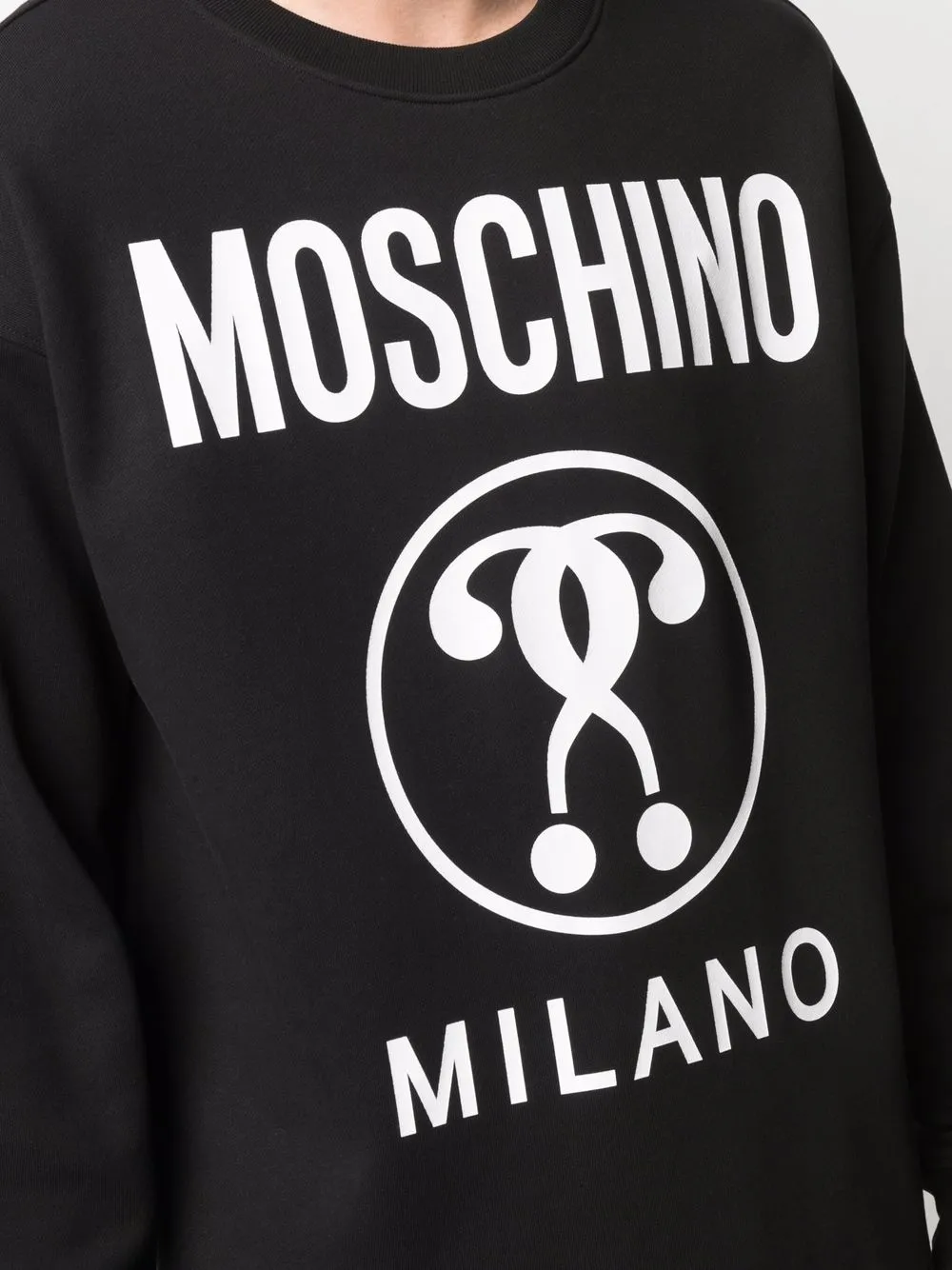 фото Moschino толстовка с приспущенными плечами и логотипом