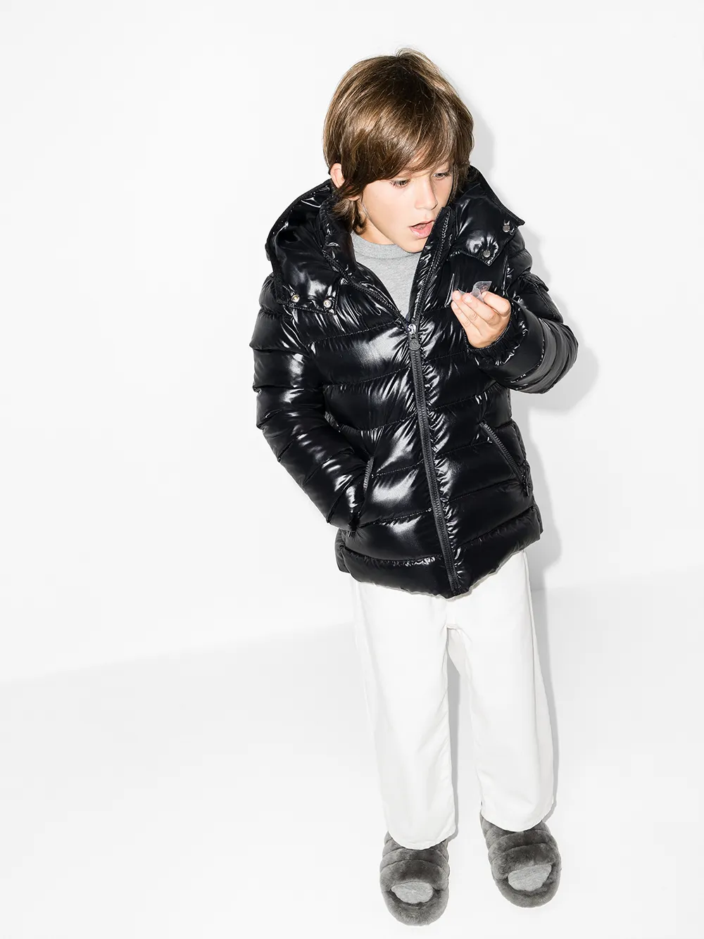 Boys moncler jacket sale best sale