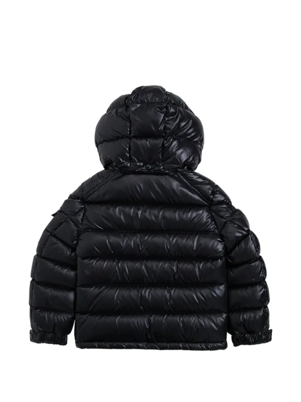 Moncler Enfant Jaqueta Maya Matelassê Com Capuz | Preto | FARFETCH BR