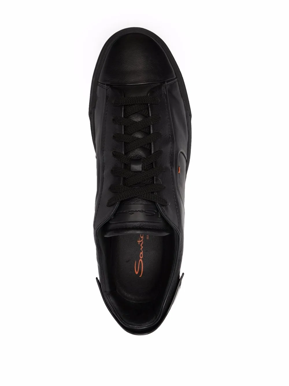 Shop Santoni Panelled Low-top Sneakers In Schwarz