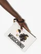 Moschino cow print zipped clutch